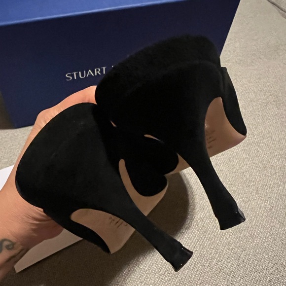 Stuart Weitzman Lulah Kitten Heel Mules Size 9 - Picture 11 of 13